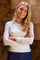 Mesh Ls Sparkle Tshirt | Creme Diamond Dot | Bluse fra Liberté