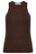 Sahara Embroidery Tank Top 33151 | Mocca | T-Shirt fra Co'couture