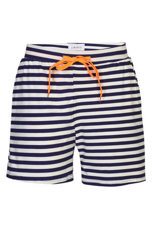 Alma Shorts | Blue Creme Stripe | Shorts fra Liberté