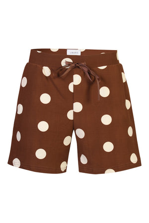 Alma Shorts | Brown Creme Dot | Shorts fra Liberté