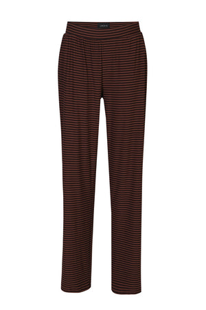 Alma Wide Pants | Espresso Stripe