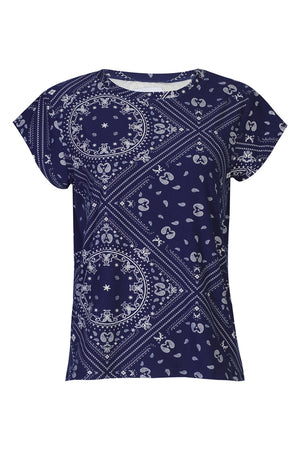 Alma U Tshirt | Blue Scarf | Tshirt fra Liberté