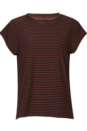 Alma U Tshirt | Espresso Stripe