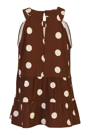 Alma Anni Top | Brown Creme Dot | Bluse fra Liberté