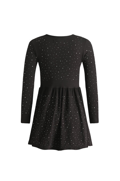 ALMA-LS-BABYDOLL-DRESS (KIDS) - NUTCRACKER CREME