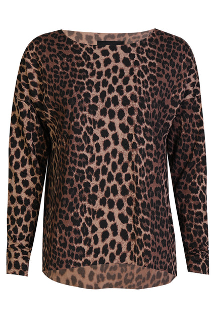 ALMA-LS-TOP (FLEECE) - BROWN