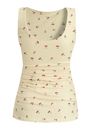 Alma Turn Top | Yellow Cherry