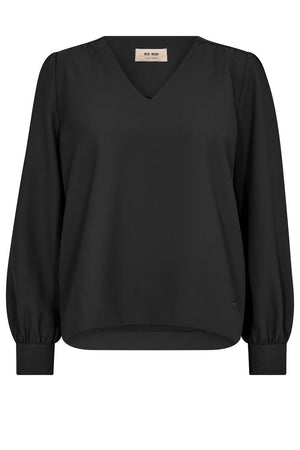 Kylie Miley Blouse | Black | Bluse fra Mos Mosh