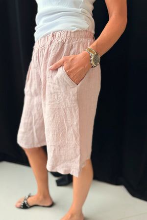 Santina Linen Shorts | Cipria