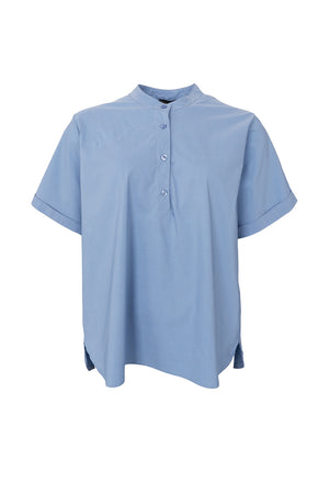 Davina Shirt Blouse | Dust Blue | Bluse fra Black Colour