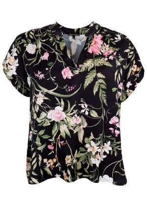 Zennia Bluse | Schwarze Blume | Bluse von Black Colour