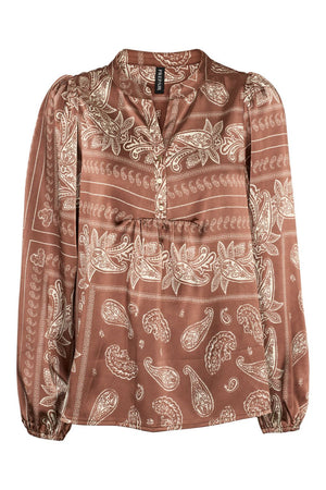 Camilla Blouse 2907 | Brown | Bluse fra Prepair