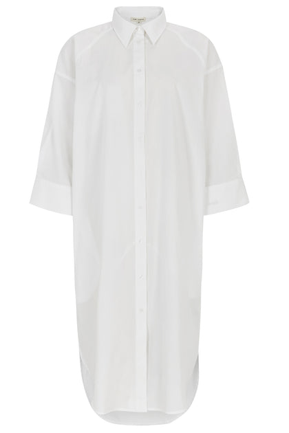 Calla Shirt Dress | White | Skjortekjole Fra Esmé Studio