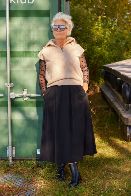 Co´Couture - Anyacc Pleat Skirt 34178 - 120 - Navy main image 1