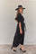 Pacific Dress | Black | Oversize kjole med bindebånd fra Statebird