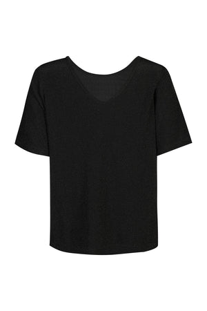 Katty Ss Blouse | Black W. Black