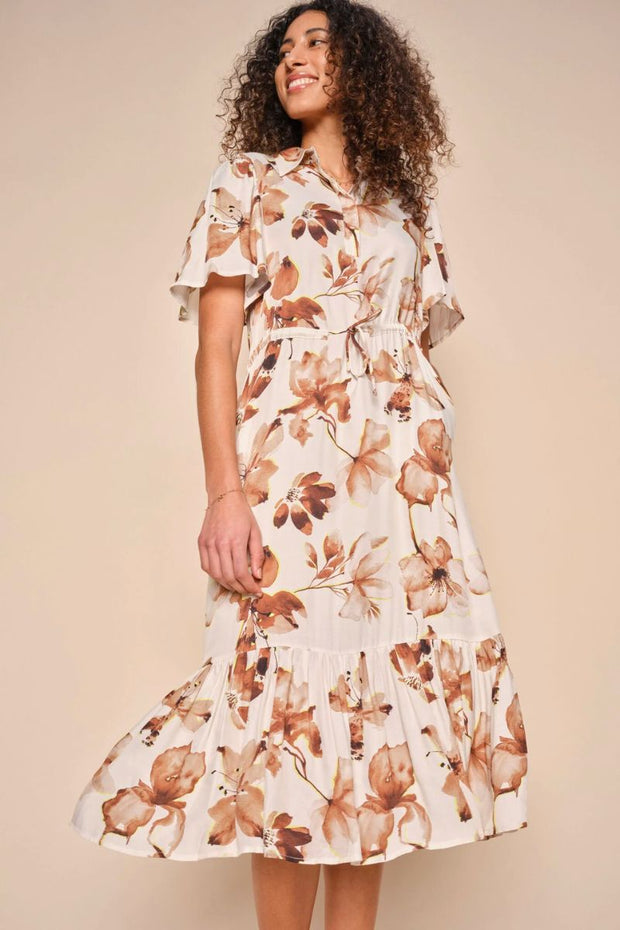 Paulene Azelia Dress | Pearled Ivory | Kjole fra Mos Mosh