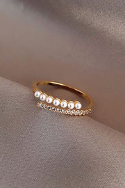Pearl Whisper Ring | Forgyldt | Ring fra Birdsong