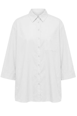 Polly Cotton Shirt | White | Skjorte fra Atelier C