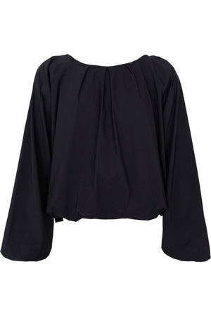 Davina Balloon Blouse 41329 | Black | Black Colour