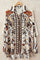 Seidenhemd mit Blumenmuster | Ecru | Hemd von Atelier C