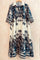 Bedrucktes Baumwollkleid | Blau | Kleid von Atelier C