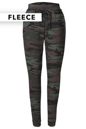 Alma Hose (Fleece) | Dusty Camo Dunkelbraun | Hose von Liberté