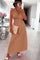 Sun Ruffle Dress | Camel | Kjole fra Avery