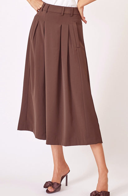Co´couture Nederdel -  LunaCC Pocket Pleat i Mid Grey main image 1