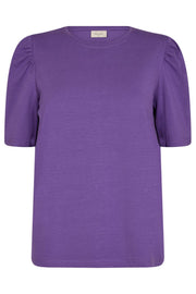Fenja Tee Puff | Royal Lilac | T-Shirt fra Freequent