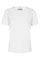Ziva V-SS Mélange Tee | White | T-shirt fra Mos Mosh