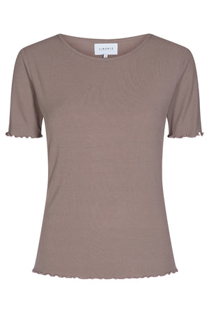 Natalia SS Blouse | Light Brown | Bluse fra Liberté