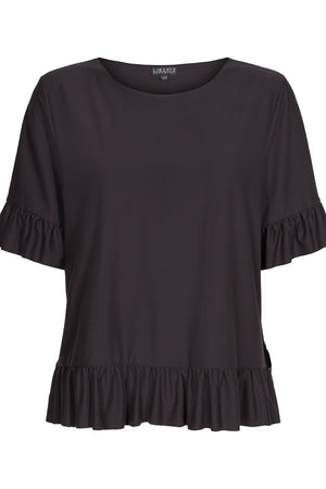 Alma Frill T-shirt | Sort | T-shirt fra Liberté Essentiel