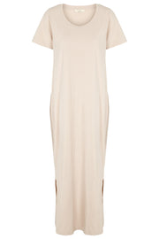 Rebekka Dress | Sand | Lang kjole fra Basic Apparel