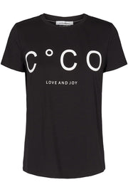 Coco Signature Tee | Sort | T-shirt fra Co'couture