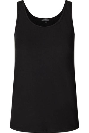 Alma Tanktop | Schwarz | Top mit breiten Trägern von Liberté Essentiel