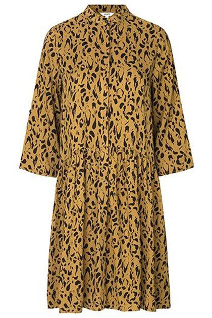 Albana dress I Brun sort I Kjole med print fra MbyM Lisen
