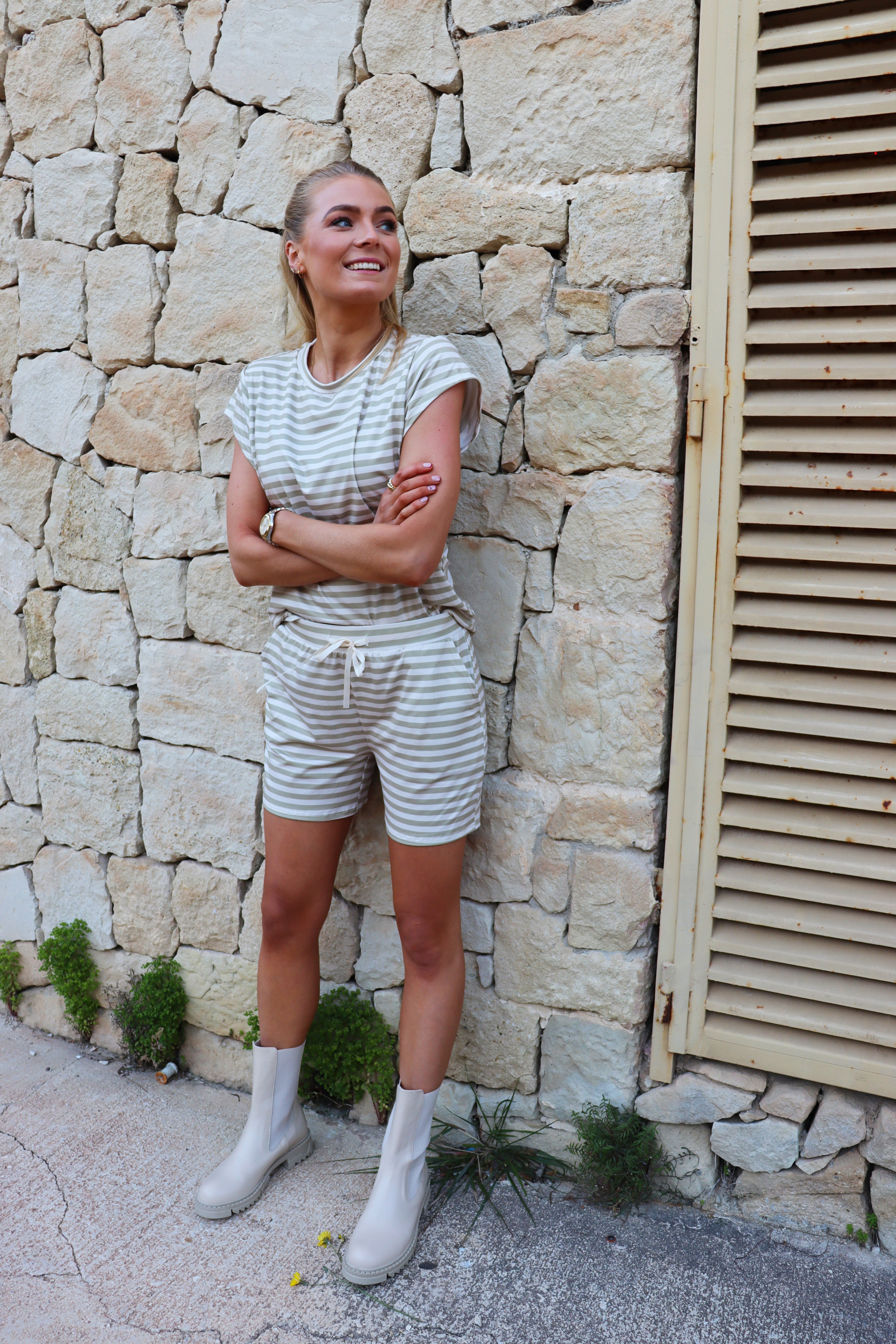 Alma Sand Ivory Stripe