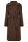 Quentin Long Wool Coat | Brun l  Frakke fra French Laundry