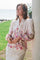 Calloma Flower Print Blouse | Ivory | Bluse fra Neo Noir