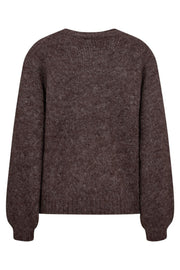Louisa Car | Coffee Bean Melange | Cardigan fra Freequent