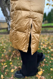 Nova Metallic Down Jacket  | Gold | Jakke fra Mos Mosh