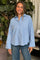 Veloura Shirt 8199 | Blue Stripe | Marta du Chateau
