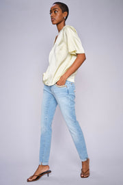 Naomi Light Perla Jeans  Regular | Light Blue | Jeans fra Mos Mosh