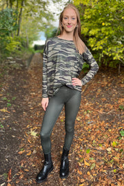 Alma Leggings | Dusty Army | Leggings fra Liberté