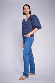 Carla Naomi Deluxe Jeans 32' | Mid Blue | Jeans fra Mos Mosh