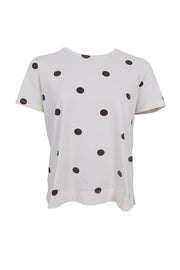 Zelda S/S T-Shirt | Coffee Dot | T-Shirt fra Black Colour
