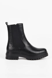 Chelsea Boots aus Kunstleder DQY9617 | Schwarz | Stiefel von Lisen