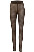 Isa Leggings | Dunkelbraune Linien | Leggings von Liberté