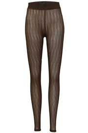 Isa Legging | Dark Brown Lines | Leggings fra Liberté